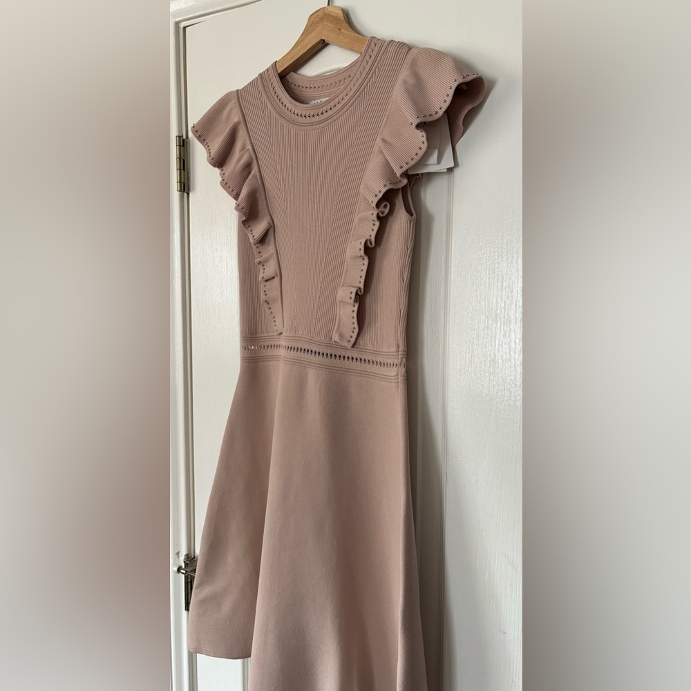 NWT Sandro Tilla Knit Dress in Nude - size US 4 - Picture 5 of 13